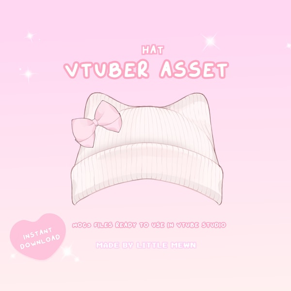 VTuber Asset | Rigged Cat Ear Beanie