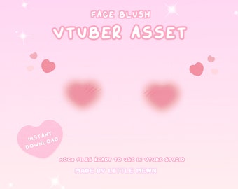 VTuber Asset | Rigged Heart Blush V3