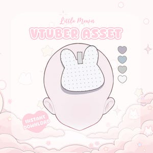 VTuber-item | Aanpasbare plaknotitie konijn | Vtube-studio
