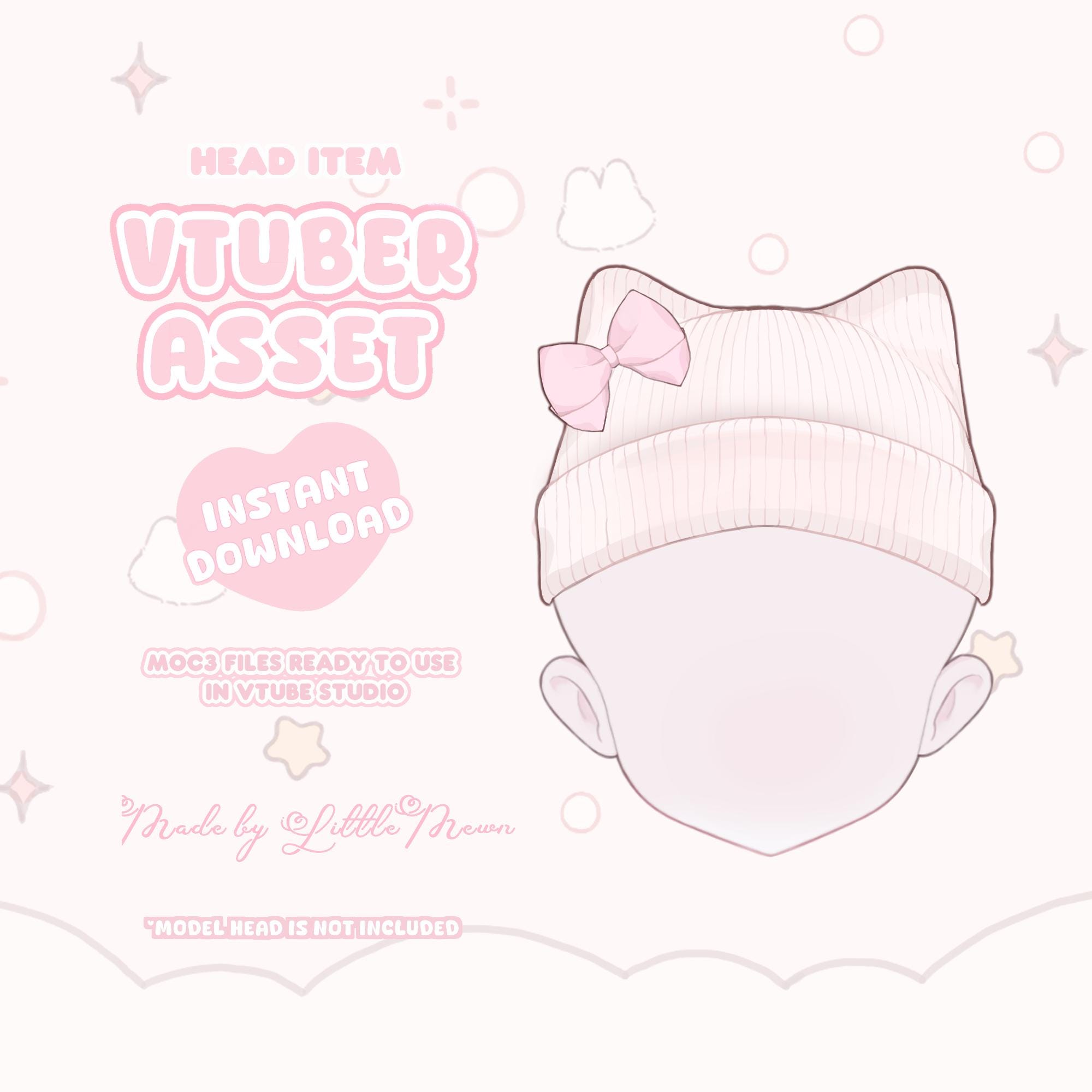 VTuber Asset | Rigged Cat Ear Beanie