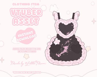 VTuber Asset | Rigged Sweetheart Apron Cherry Kiss