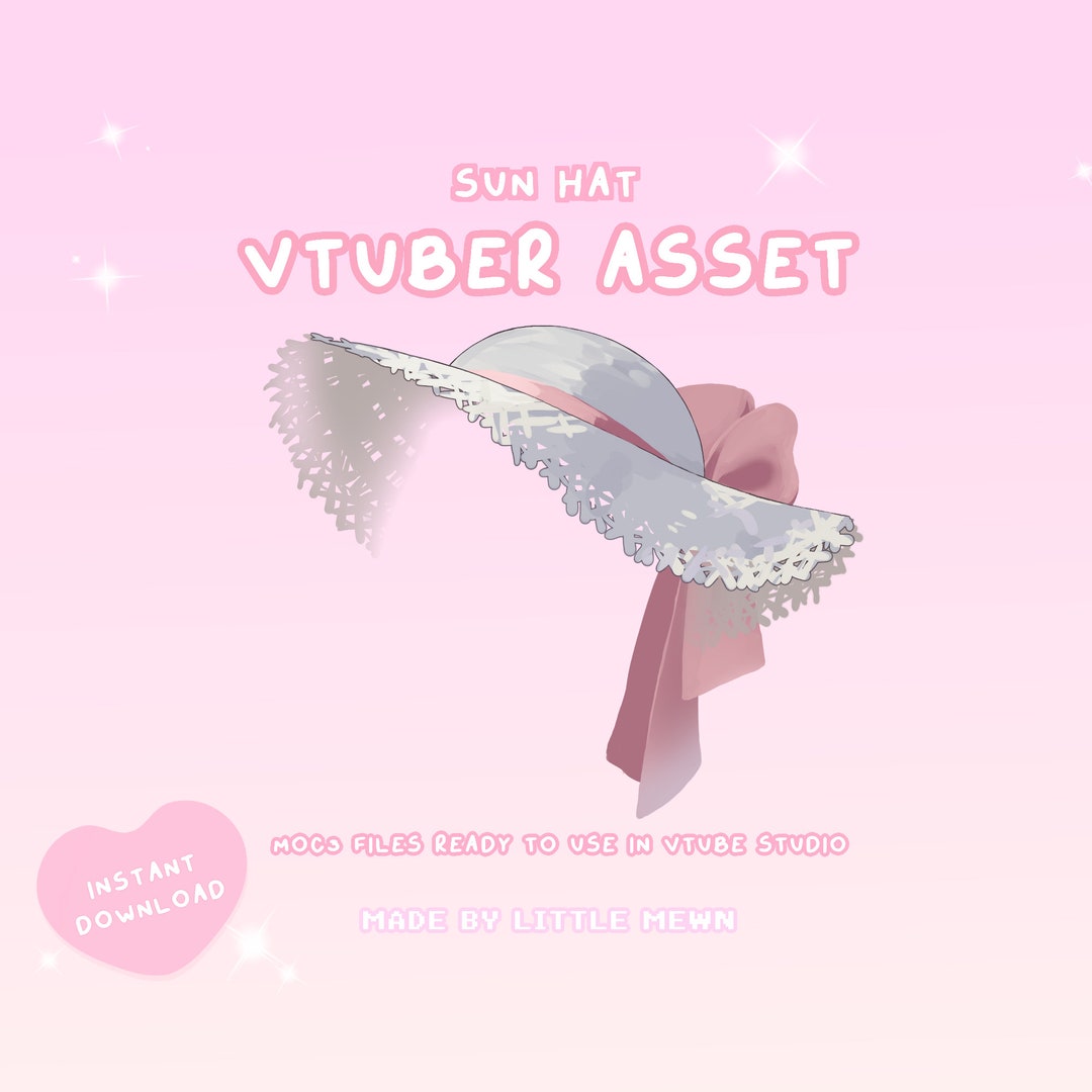 Vtuber Asset Rigged Ribbon Sun Hat Etsy vtuber-asset-rigged-ribbon-sun-hat-etsy