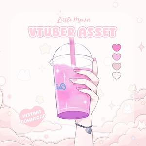 VTuber Asset | Rigged Cherry Crush Slush
