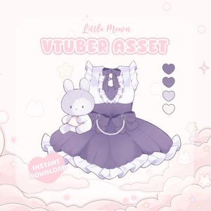 VTuber Asset | Rigged Bunny Maid Outfit