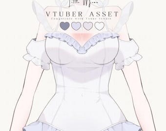 Vtuber Asset | Sommarbaddräkt, klänning, kroppsoutfit för Vtuber-modeller | Kompatibel med VTube Studio