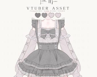Vtuber-tillgång | Klädsel och outfit för Vtuber-modeller | Kompatibel med VTube Studio
