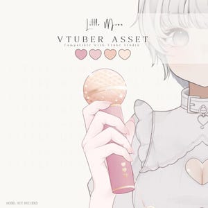 Vtuber-handmicrofoon voor VTube Studio, volledig gemonteerde geanimeerde rekwisieten, microfoon