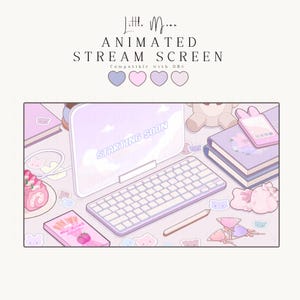 Imágenes animadas de Lavender Lofi: Habitación rosa kawaii (descarga digital)