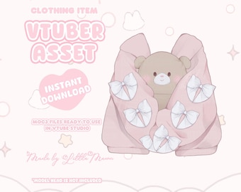 VTuber Asset | Rigged Winter Ribbon Coat