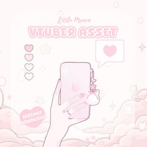 VTuber Asset | Rigged Pastel Pink Cell Phone