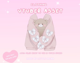 VTuber Asset | Rigged Winter Ribbon Coat