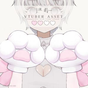 Vtuber Asset | Cat Paw Hand Outfit Accessory for Vtuber Models | VTube Studio Compatible