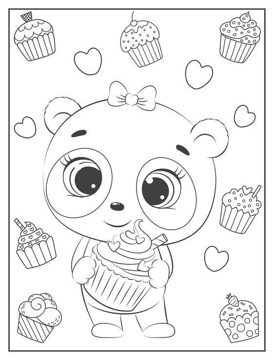 40 printable panda coloring pages for kids fun activities for etsy