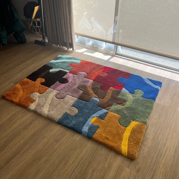 Floor Puzzle Rug Etsy