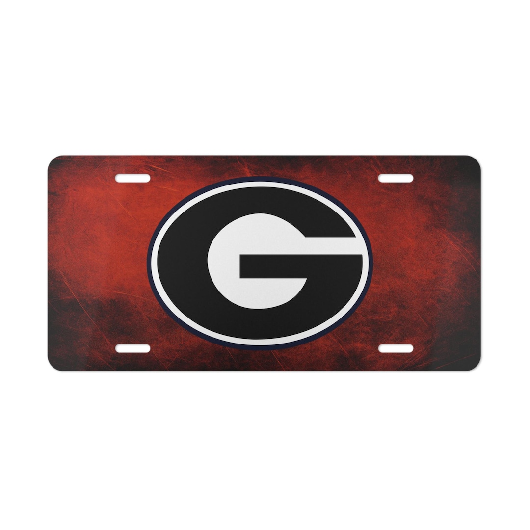 Uga Tag Car Tag, UGA Vanity License Tag Sticker, Georgia Bulldogs Plate, SEC ...