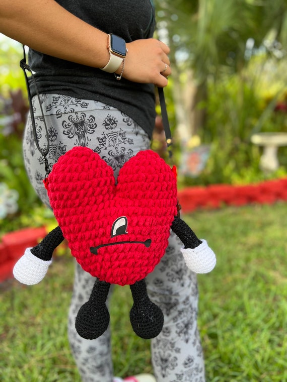 Un Verano Sin Ti Bad Bunny Inspired Heart Crossbody Bag 