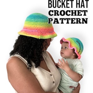 CROCHET PATTERN-Made to Measure Bucket Hat. Crochet Pattern PDF. Beginner Friendly Crochet Hat Pattern. Instant Digital Download Summer Hat