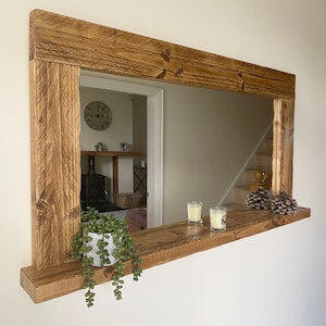 Espejo rústico hecho a mano
