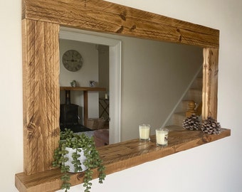 Rustic mirror handmade