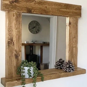 Rustic mirror handmade