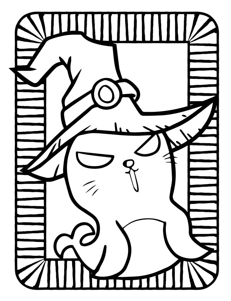 Halloween Coloring Pages for Kids Monster Mash Collection - Etsy