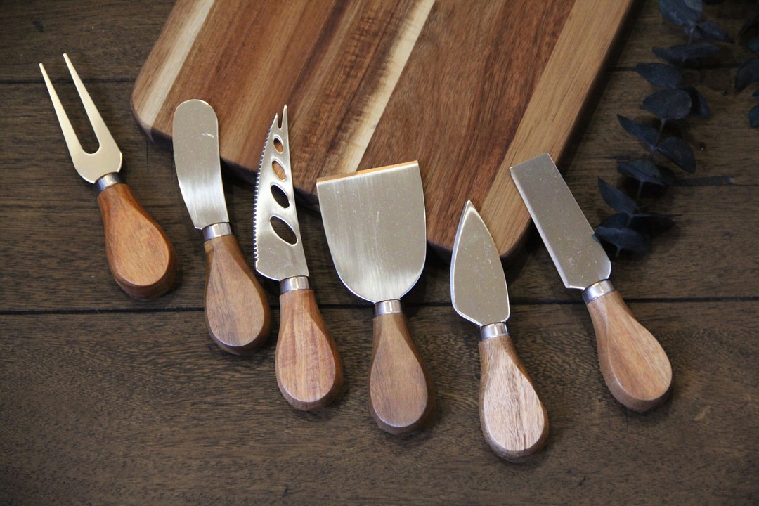 Wood Cheese Tools set of 6 Cheese Knives Etsy