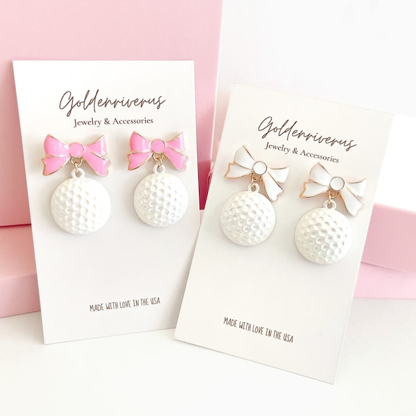 Golf Earrings/Golf Tee Earrings/Dangle Earrings/Statement Earrings/Sports Earrings/Golf Club/Gift
