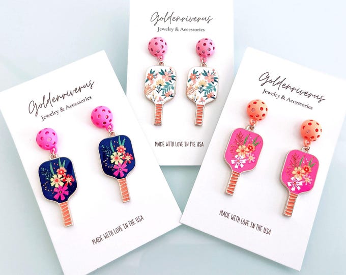 Pickleball Paddle Earrings/Pickle Ball Earrings/Sports Earrings/Fun Earrings/Pickleball earrings/Pickleball Paddle/Gift