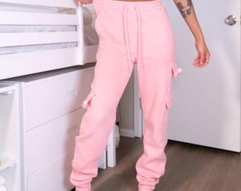 Comfy Ruffle | Pink Sweatpants DDLG