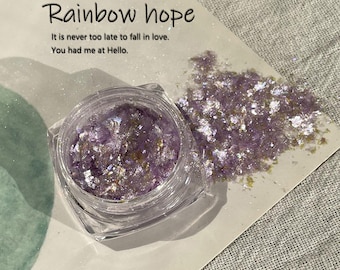 Brillos de uñas / Polvo de ópalo / Aurora Velvet Nail multicolores