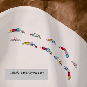 Nail Rhinestones - Colorful Little Crystals- High quality Crystals set - Nail Gems