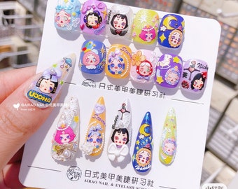 Calcomanías para uñas/Pegatinas para uñas - Muñecas títeres - nuevo - 3D