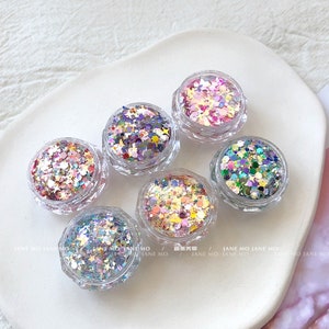 Reflection Iridescent Nail Chunky Glitter Mix Sweet Girls 2g per Container  