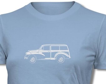 Morris Minor Convertible Embroidered & Personalised T Shirt 
