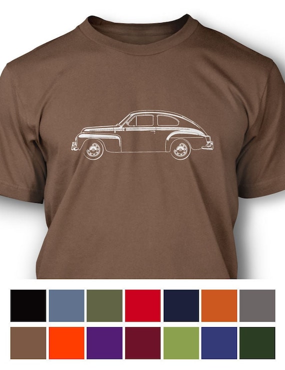 Volvo PV544 Coupe T-shirt Men Side View 14 Colors - Etsy