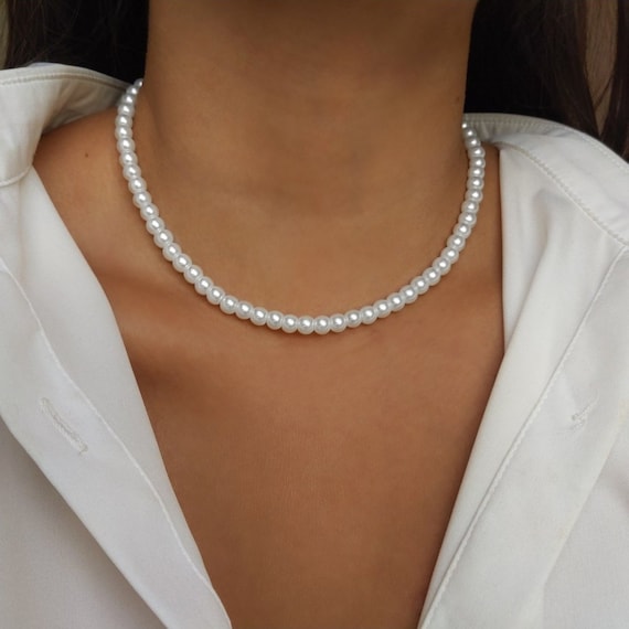 PRY シュウト　 Silver & White Pearl Necklace PRY シュウト Silver & White Pearl Necklace