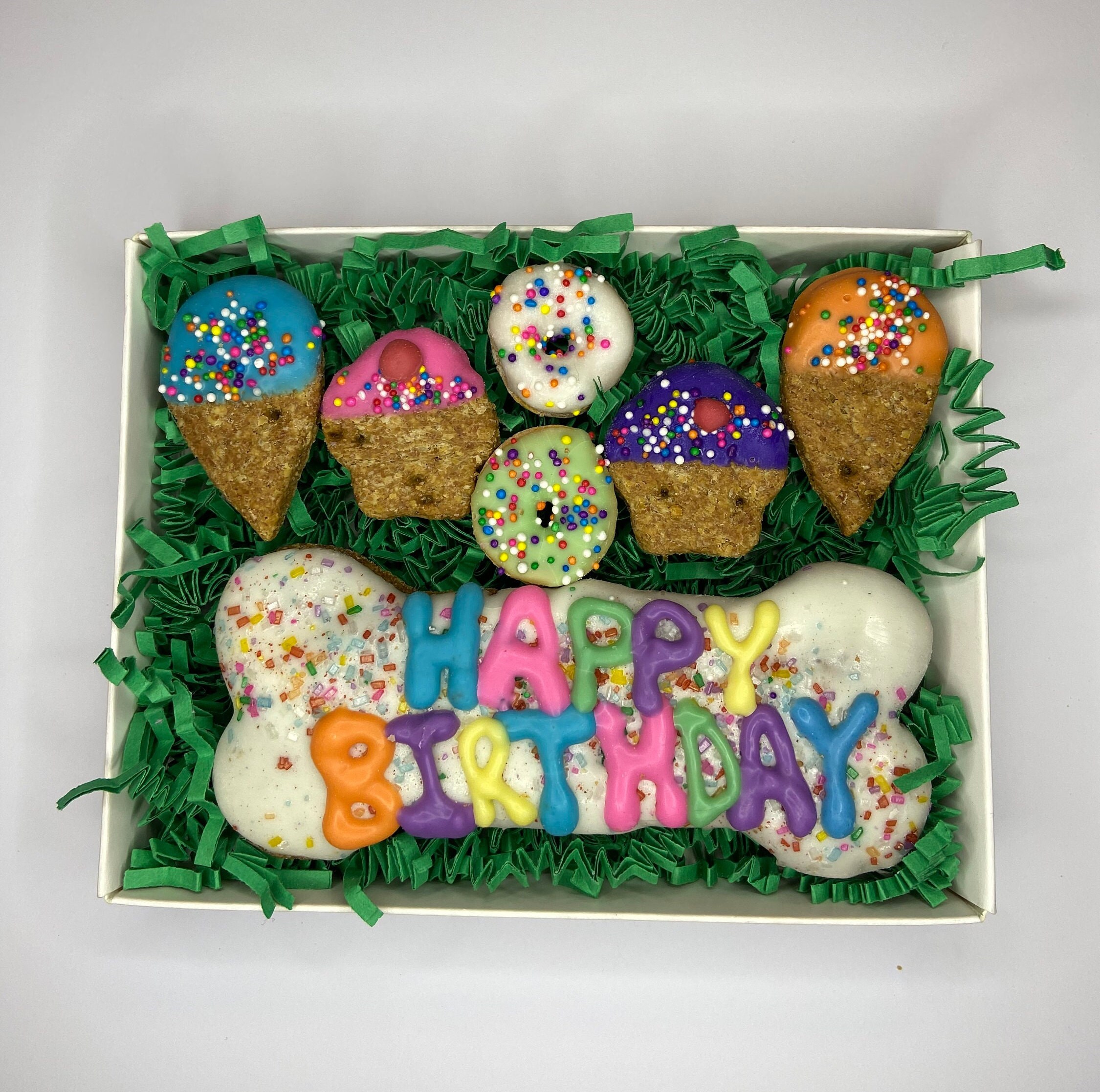 Dog Birthday Treat Box Etsy