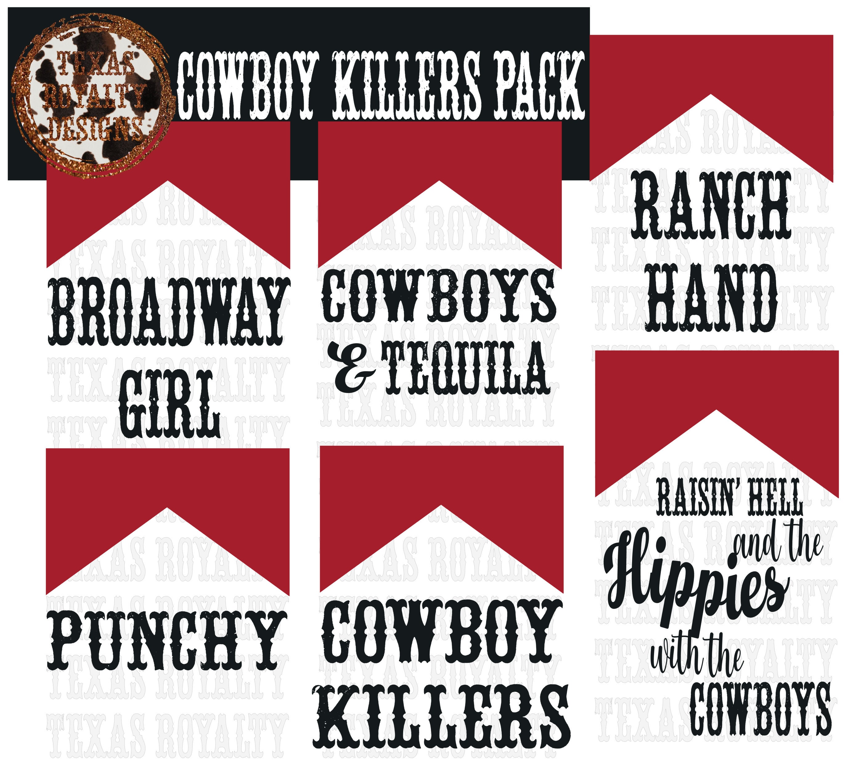 Cowboy Killers Bundle SVG JPEG & PNG Digital Download | Etsy Australia