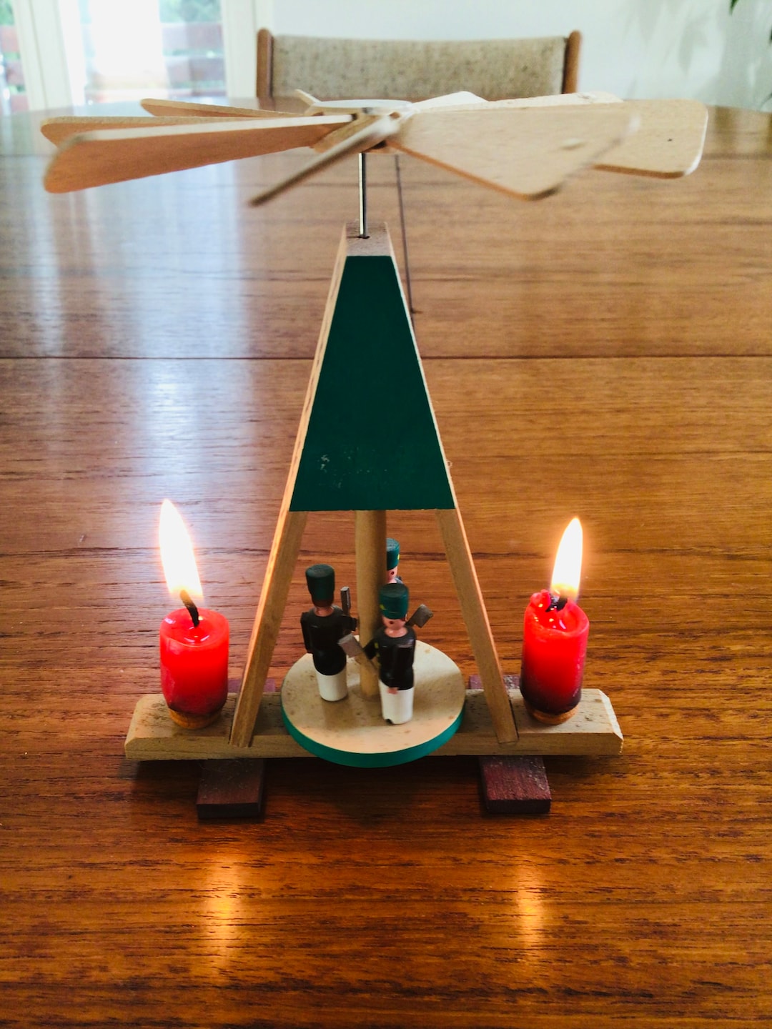 Vintage German Christmas Pyramid 1990s Original Etsy