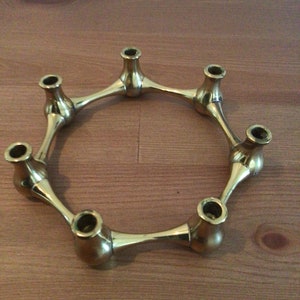 Vintage Danish Design by Jens Quistgaard Brass chandelier Candle Holder Mid Century