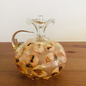 Vintage MCM Glass Oil lamp  1960’s
