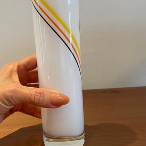 Vintage Mid Century Modern West Germany Crystal Glass Vase 1960's