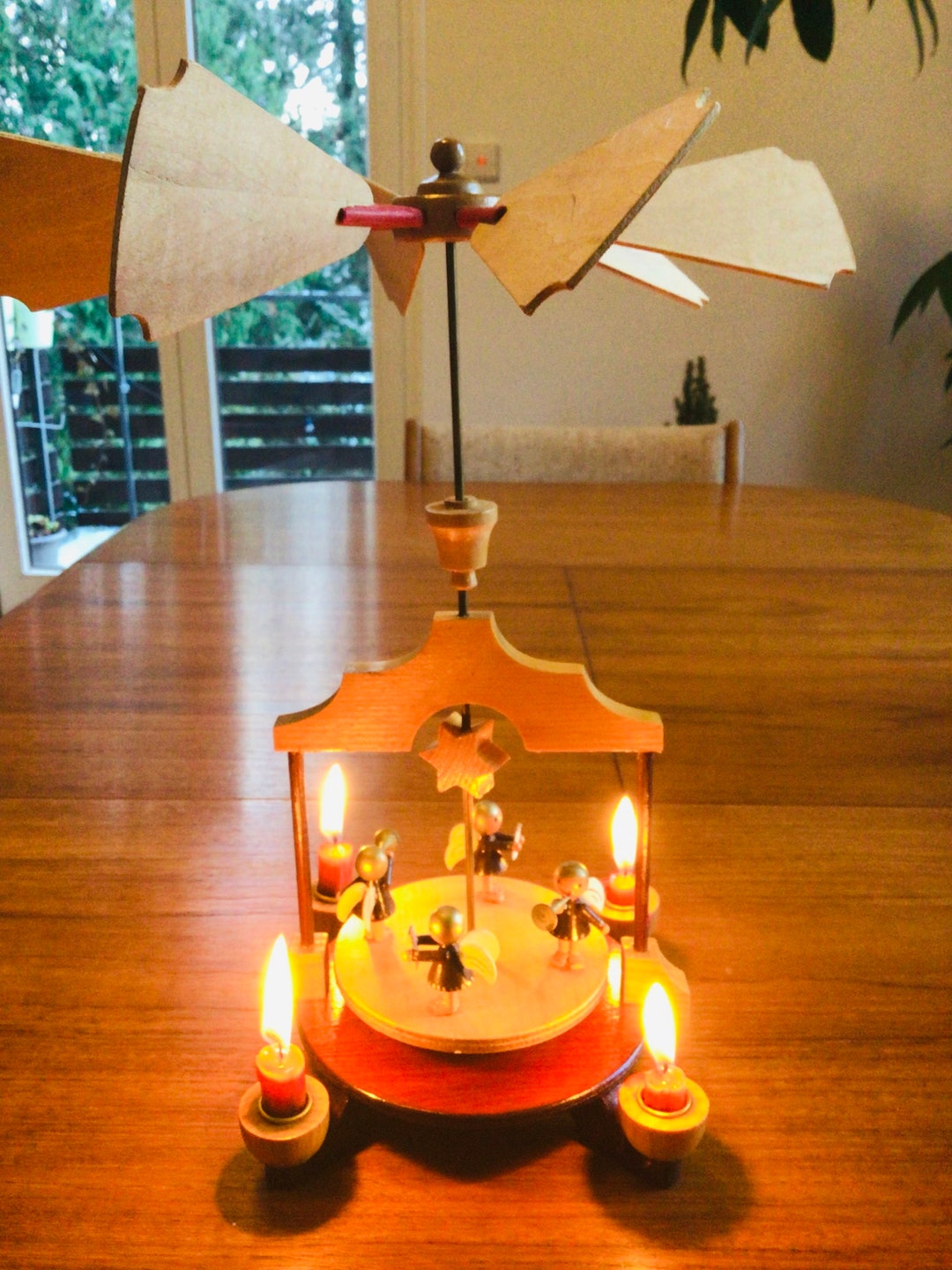 Vintage German Christmas Pyramid Original 1960s Etsy