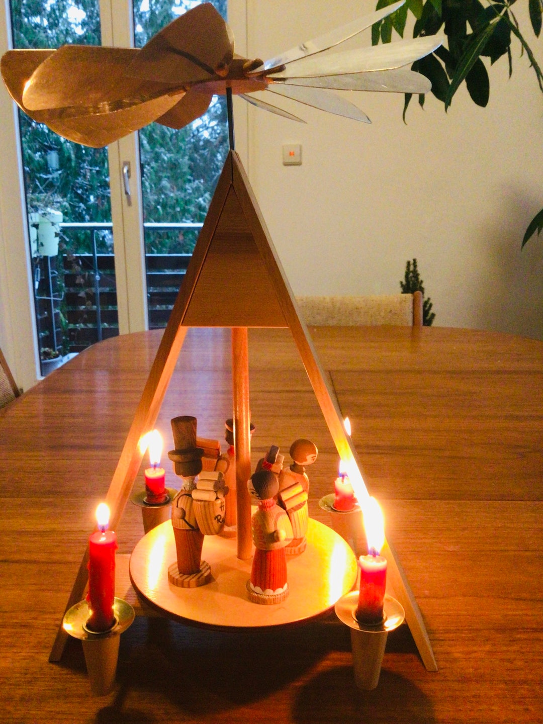 Vintage German Christmas Pyramid 1990's Original Etsy