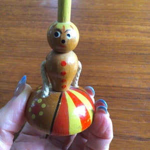 ヴィンテージ木製おもちゃこまおもちゃヴィンテージ