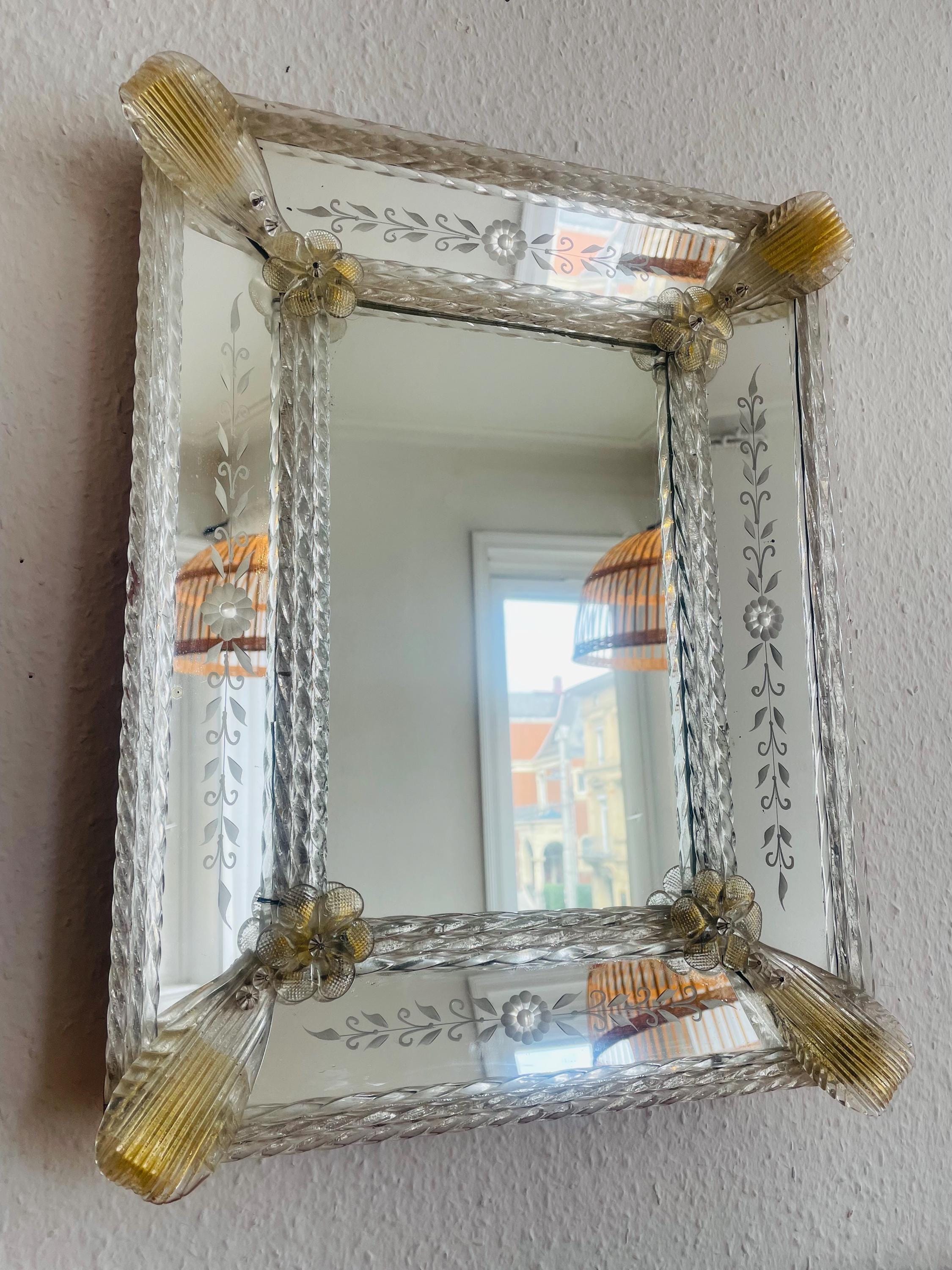 ヴィンテージ ベネチアン ムラーノガラス ミラー - 1950年代の