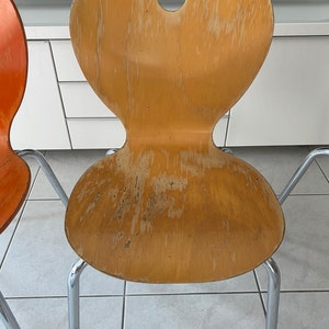 Vintage Mid Century Modern Denmark Plywood and metal Children’s School Chair
