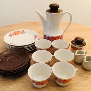 Vintage West Germany Ceramic Coffee set 1970’s