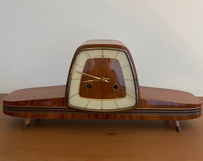 Mid Century Vintage HERMLE German Table Clock From 1963 Etsy