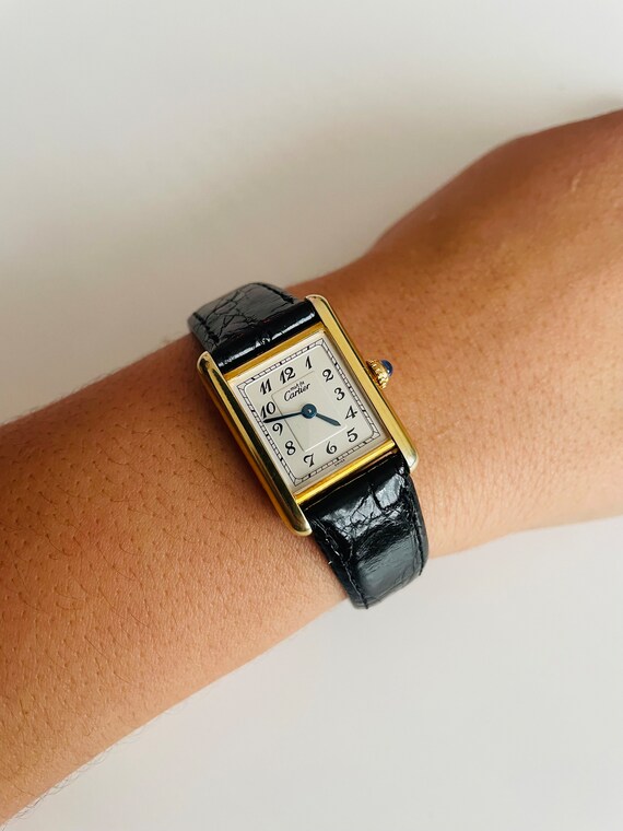 Vintage Original Cartier Tank Must Vermeil Gold SM